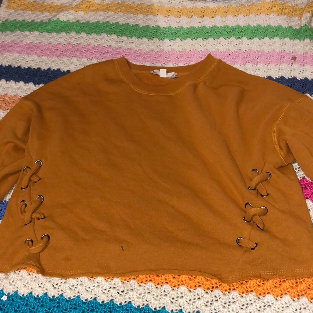 Orange crop top